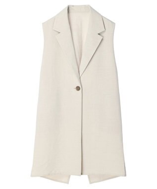 earth music&ecology バックデザインジレ Beige