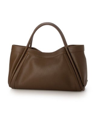 UNBILLION カシュカシュ cachechche / 通しハンドルシュリンク横長トート チョコ