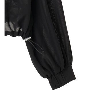 earth music&ecology シアーフードブルゾン Black