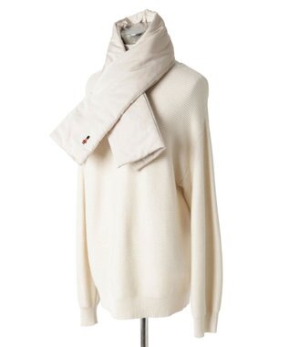 MOONBAT MACKINTOSH PHILOSOPHY バッキンガムベア付きPADDEDマフラー ベージュ