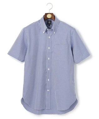 J.PRESS MEN 【PREMIUM PLEATS / 形態安定】ピンオックス カラーミックスギンガム / B.D. ブルー系3