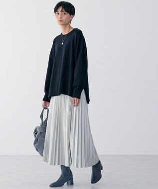 AMERICAN HOLIC センターシームラウンドニットプルオーバー Black