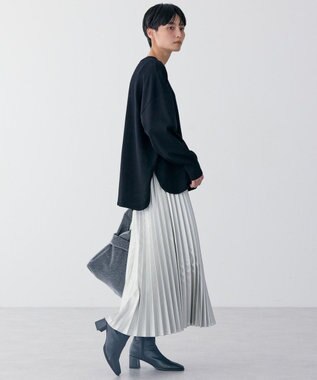 AMERICAN HOLIC センターシームラウンドニットプルオーバー Black