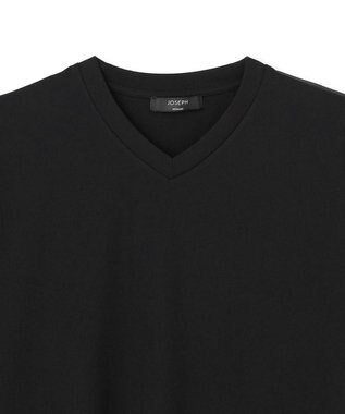 JOSEPH HOMME 新色追加【機能素材】ハイゲージベアスムース　VネックＴシャツ ブラック系