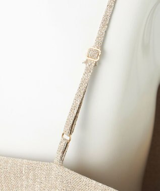 23区 【GOLD LABEL】リネンツイル サイドフリンジ オールインワン ベージュ系