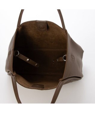 UNBILLION カシュカシュ cachechche / 通しハンドルシュリンク横長トート チョコ