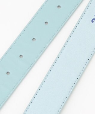 23区GOLF 【WOMEN】グラデーション合皮ロゴベルト スカイブルー系