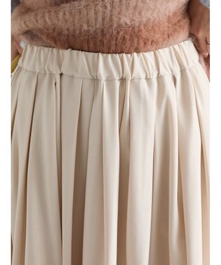 Te chichi フラッフィーツイルタックフレアスカート オフホワイト