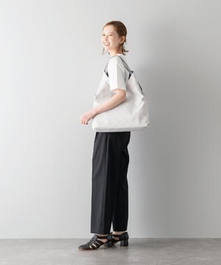 MIYABIYA La quoh with kirakaracho  南蛮七宝ベーシックプリント モードショルダー 月白(ライトグレー)