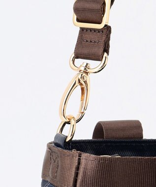 LA BAGAGERIE 【コットン×ポリウレタン】シャイニーミニマムトート ネイビー