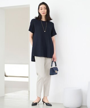 自由区 【ご好評につき新色追加・接触冷感・UVカット・吸水速乾・洗える・XXSサイズあり】シェルタリングドライオックス テーパードパンツ フラックス