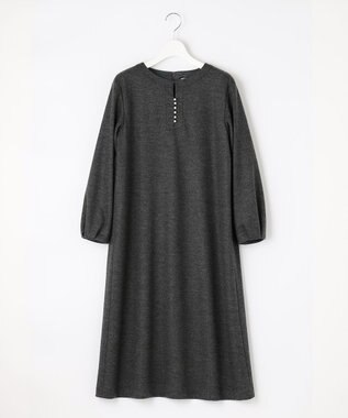J.PRESS LADIES アクアレジェンドウールジャージー ワンピース ライトグレー系
