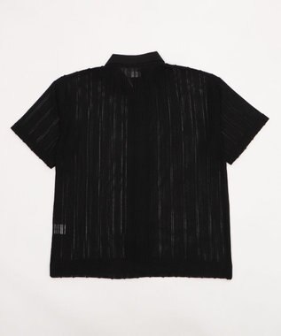 WEGO 【２点SET】アンサンブルシアーシャツ（SS） ブラック