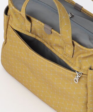 Y'SACCS キュービック×ポイントドット　2WAYトート＆ショルダー　Sサイズ イエロー