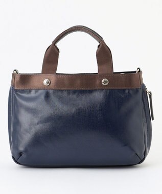 LA BAGAGERIE 【コットン×ポリウレタン】シャイニーミニマムトート ネイビー