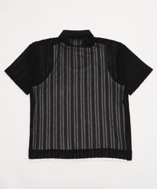 WEGO 【２点SET】アンサンブルシアーシャツ（SS） ブラック