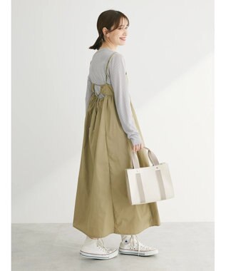 Green Parks ・Ｃｕーｓｈｕｔ　テープハンドルスクエアトート Ivory