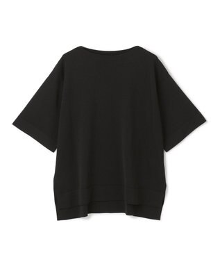 UNFILO L スゴ機能美 ハーフスリーブ ニット ブラック