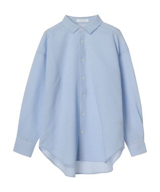 Green Parks ゆったりサッカーシャツ Sax