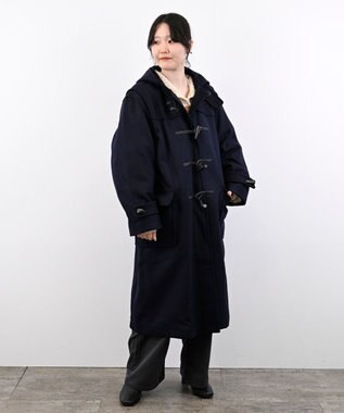 LENO DUFFEL COAT 《MONTGOMERY×LENO》《UNISEX》 ダッフルコート NAVY