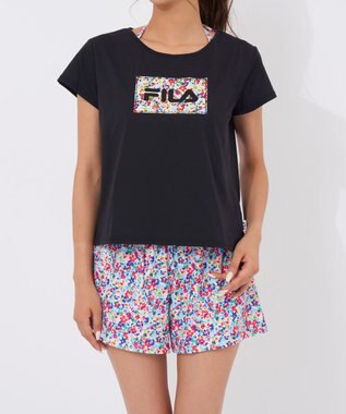 OP／FILA 【FILA】ロゴTシャツ付き水着 ４点セット ブラック