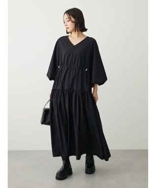 Green Parks ・ＥＬＥＮＣＡＲＥ　ＤＵＥ　ドロストティアードワンピース Black