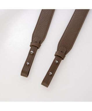 UNBILLION カシュカシュ cachechche / 通しハンドルシュリンク横長トート チョコ