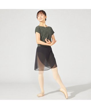 Chacott 巻きスカート ブラック