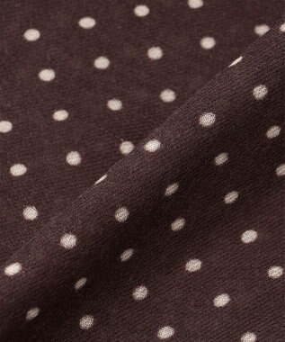 GOTAIRIKU 【WOOL100％】大判ドットットプリントストール ブラウン系8
