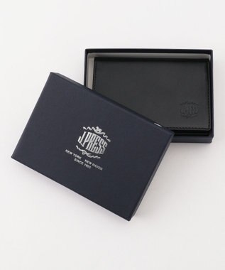 J.PRESS MEN 【MORPHO×J.PRESS】スムースヌメ 名刺入れ ブラック系