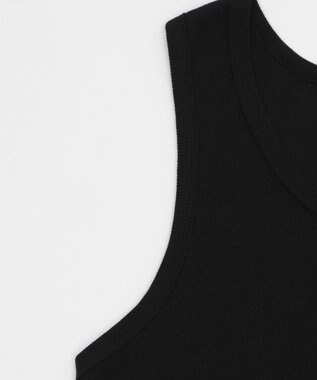 WEGO リブタンクトップ ブラック