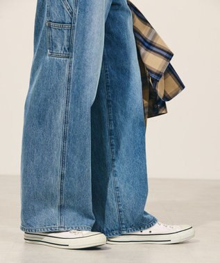 AMERICAN HOLIC ペインターワイドデニム Light Indigo