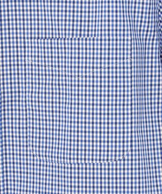 J.PRESS MEN 【PREMIUM PLEATS / 形態安定】ピンオックス カラーミックスギンガム / B.D. ブルー系3