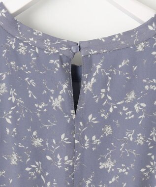 ANY SIS 【美人百花6月号掲載】フラワーブルームプリント ワンピース スモーキーブルー系