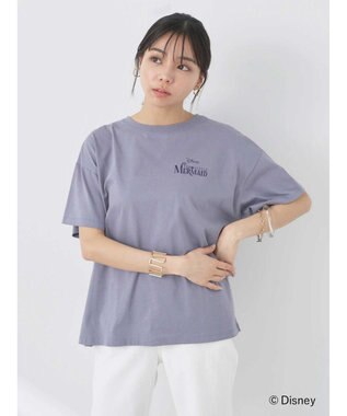 earth music&ecology リトル・マーメイド / プリントTee Charcoal Gray