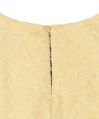 UNFILO L カットジャガードブラウス ライトイエロー