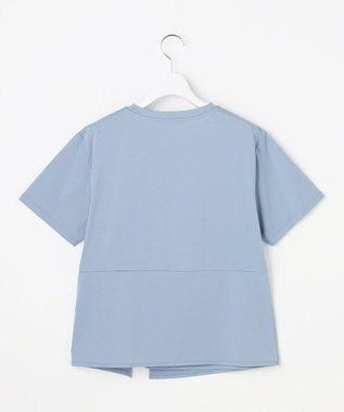 自由区 S ツイストディテール Tシャツ ブルーグレー