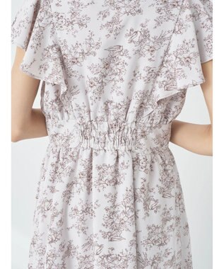 earth music&ecology フラワーフレアワンピース Ivory