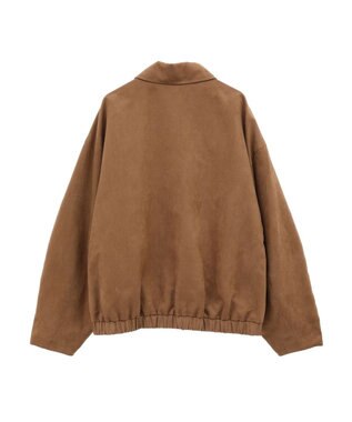 Green Parks ステンカラースウェード調ブルゾン Camel