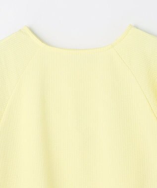 ANY L 【洗濯機可】サッカーランタンスリーブプルオーバー イエロー