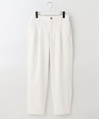 23区GOLF 【23Fondation】セミワイド テーパードパンツ ホワイト系