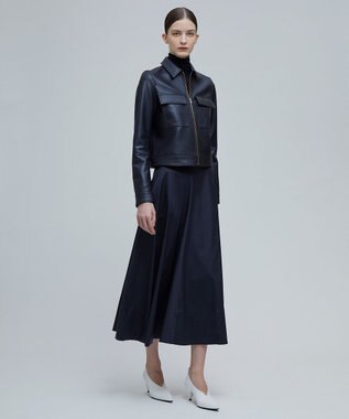 BEIGE， EMMA / フレアスカート Navy