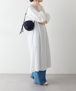 russet クラウズナイロンサークルミニショルダーバッグ(CE-1728) Black