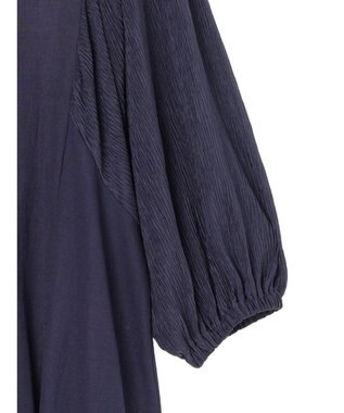 Green Parks ボリューム袖切替プルオーバー Blue