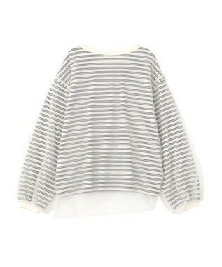 Green Parks シャーリングチュールドッキングプルオーバー Navy