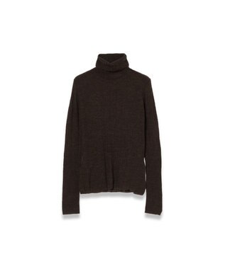 JOSEPH シアーウールリブ ハイネックニット Cocoa