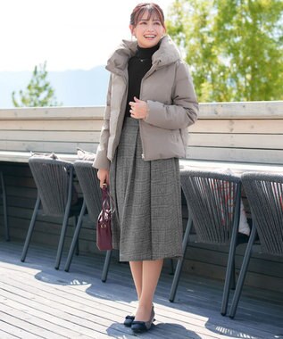 Tiaclasse 【安田美沙子さん着用・新色追加】シームレスダウンコート モカ