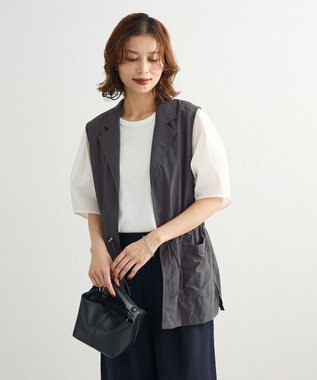 Green Parks ・ＥＬＥＮＣＡＲＥ　ＤＵＥ　バックＺＩＰハイブリットＴ Off White