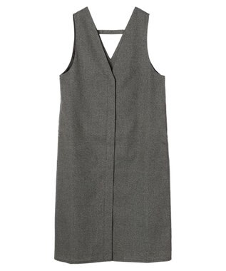 Green Parks ３ｗａｙで着られるツイード風ジャンスカ Gray