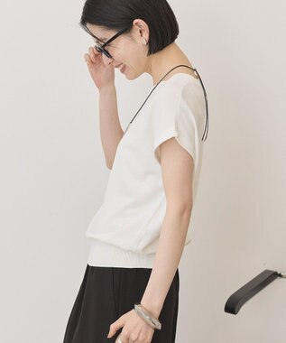 AMERICAN HOLIC フレンチスリーブニットプルオーバー Off White